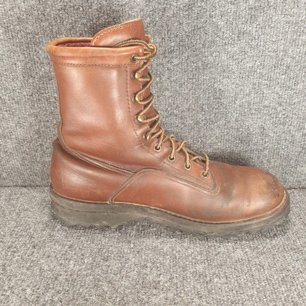 VTG Danner 63500 Brown Leather Hunting Work Boots Men's Size 8.5 D Gore-Tex USA
